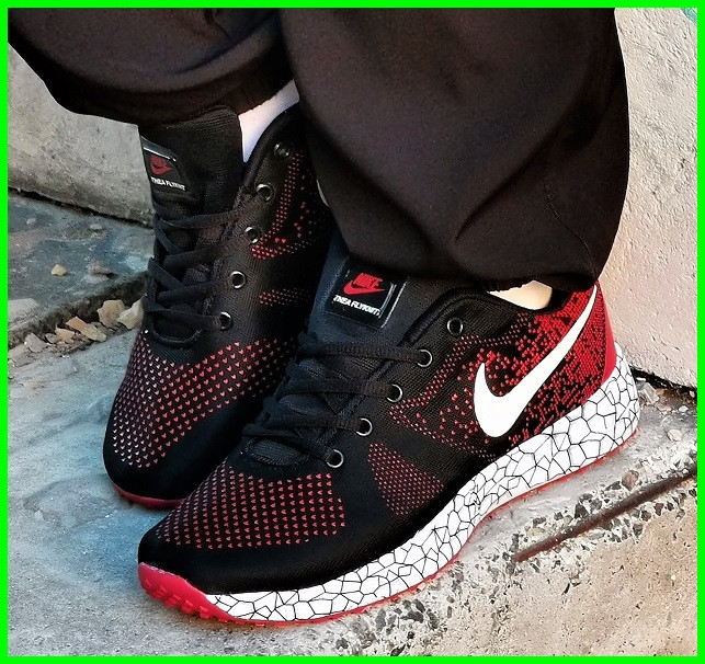 Кросівки Nike Чорні Чоловічі Найк Червоні (розміри: 41,42,43,44,45) Дніпро - фото 4