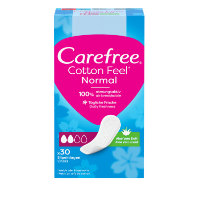 Гігієнічні прокладки Carefree Cotton Aloe з екстрактом бавовни й алое 30 шт. (3574661565040/3574661486147) Вінниця - фото 1