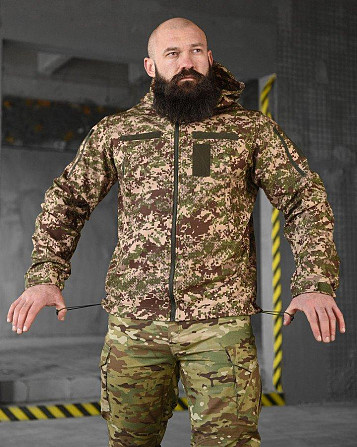 Весняна тактична куртка софтшел masad хижак ВТ6705 Київ - фото 8