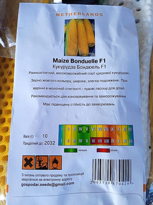 Кукуруза сахарная  