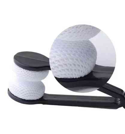 Губка салфетка для чистки очков, пинцет для чистки очков, черный цвет, размер 7*2 см Киев