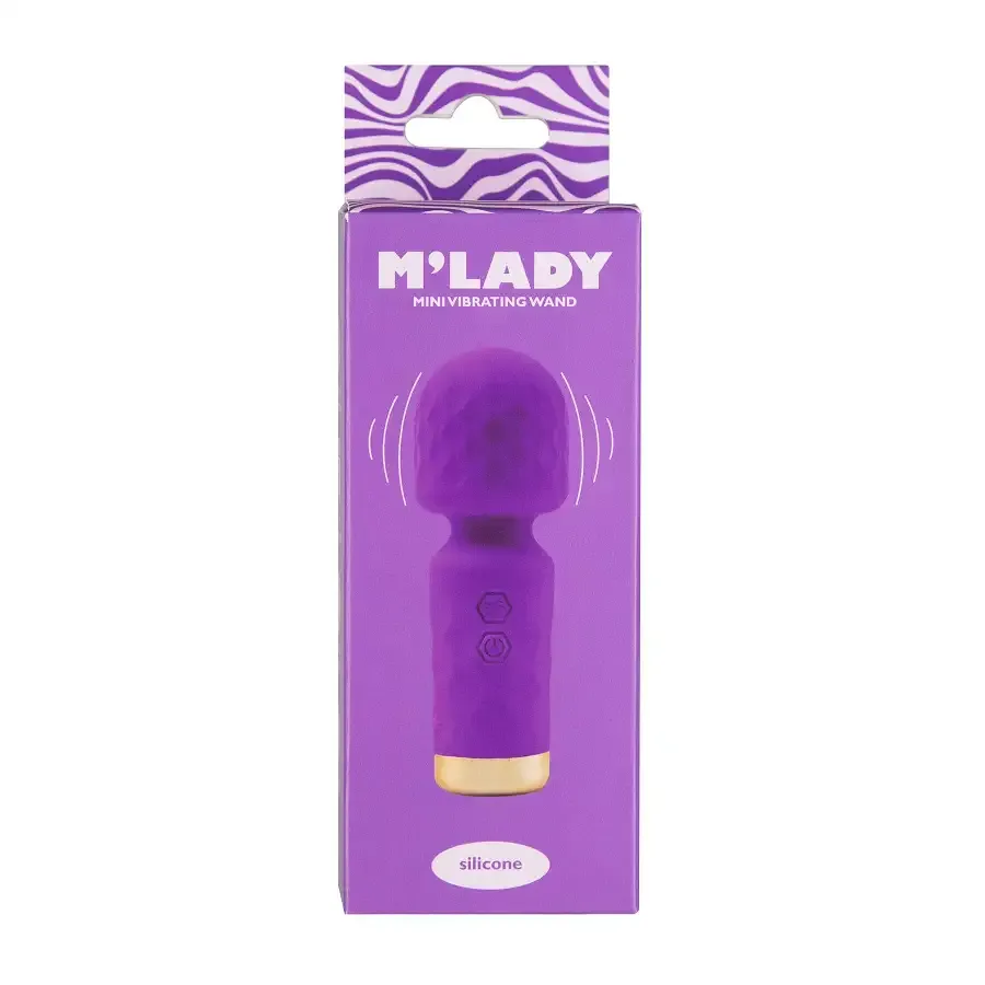 Вибромассажер M’Lady Mini Vibrating Wand Purple Львов - изображение 5