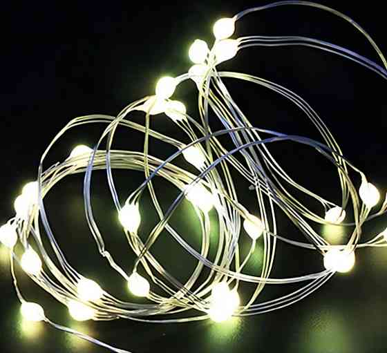 Гірлянда Роса 10 м 100 led з usb теплий білий Смела