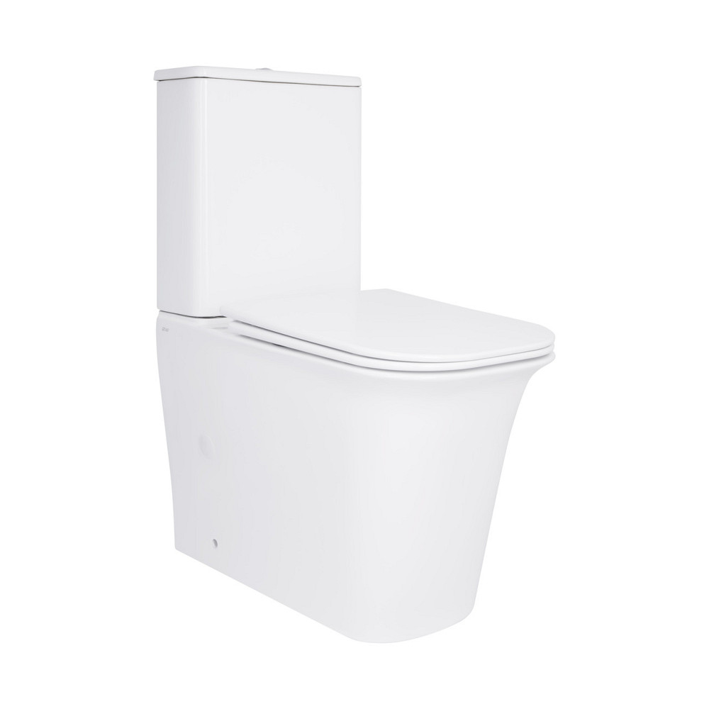 Унітаз-компакт Qtap Nando безобідковий із сидінням Soft-close QT12221222AW Київ - фото 1