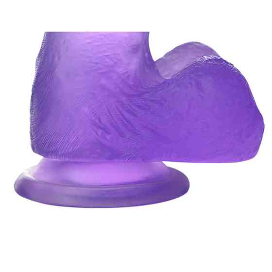 Фаллоимитатор с мошонкой - Jelly Studs Crystal Dildo Small 6