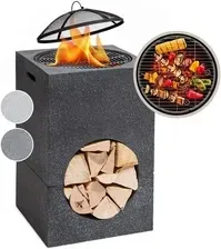 Гриль Blumfeldt Monolith, Palenisko Ogrodowe, Ruszt Do Grilla, Mgo, Misa Stalowa, Osłona Przed Iskrami Киев