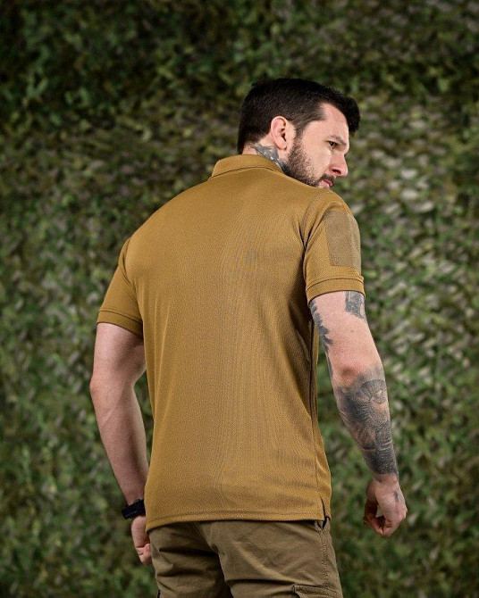 Тактическая футболка PATRIOT поло кайот ВТ7422 Одесса - изображение 4