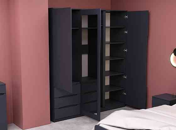 Шкаф Дельта 2, Антрацит, 1800х550х2100 Львов