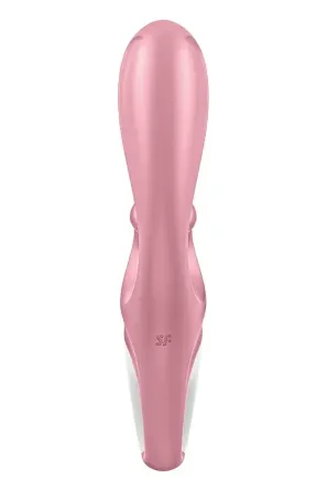 Смартвібратор-кролик Satisfyer Hug Me Pink, 2 мотори, діаметр 4,2см, широка кліторальна частина Львів
