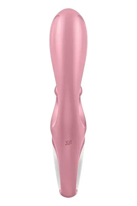 Смартвібратор-кролик Satisfyer Hug Me Pink, 2 мотори, діаметр 4,2см, широка кліторальна частина Львів - фото 5
