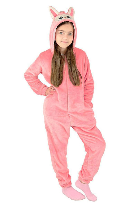 Кігурумі дитячий і підлітковий,Лабубу рожевий, пижама -  комбінезон домашній на блискавці топ Юрма одяг Київ - фото 1