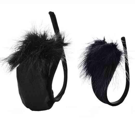 Трусы без лямок женские и мужские набор one size черный Киев