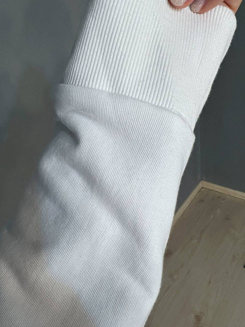 Костюм женский Quzen 485-485 Barbie оверсайз свитшот и брюки палаццо белый, белый, S Киев - изображение 20