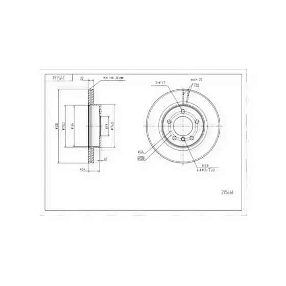 Диск BMW 3 (E46) передній (300x22mm) гальмівний Мукачево