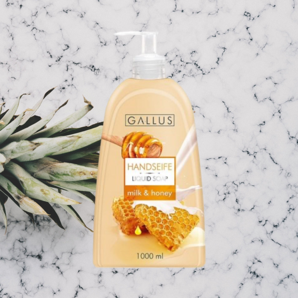Рідке мило Gallus Молоко і Мед 1 л Виноградів - фото 1