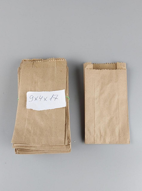 Бумажные пакеты саше  9/4*17 коричневый (100 шт) Харьков - изображение 2