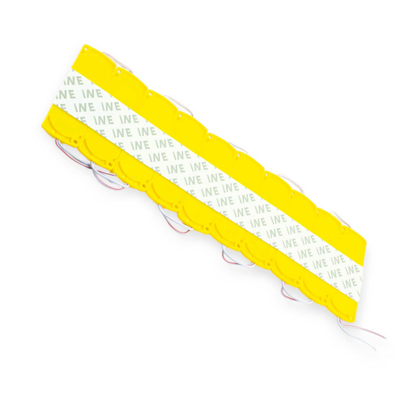 Модуль світлодіодний 12V Жовтий 12 SMD 2835 12D 2, 4W лінза (10шт) Мукачево - фото 1