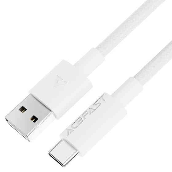 Кабель ACEFAST C18-04 USB-A to USB-C braid charging data cable White Одесса