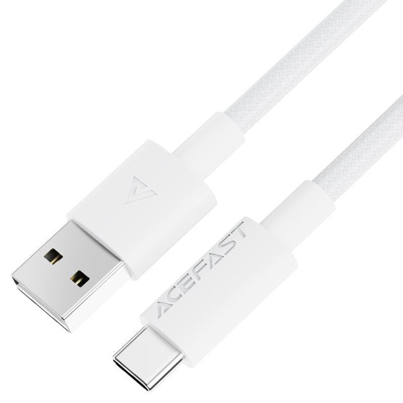 Кабель ACEFAST C18-04 USB-A to USB-C braid charging data cable White Одесса - изображение 3