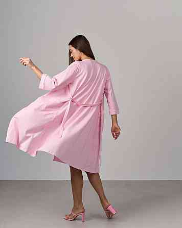 Женский халат и сорочка для кормления - в полоску Nicoletta 7382 Киев