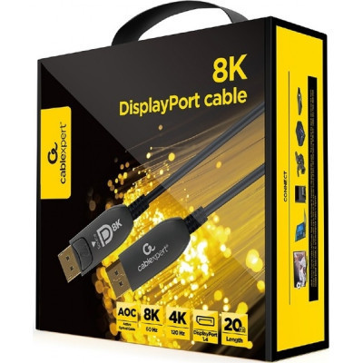 Кабель мультимедийный DisplayPort M to DisplayPort M 30.0m V1.4 8K60Hz/4K120Hz AOC Cablexpert (CC-DP8K-AOC-30M) Винница - изображение 3