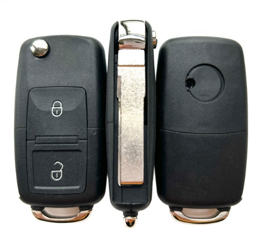 Ключ-брелок Volkswagen с чипом, 2 кнопки, без лезвия Киев - изображение 5