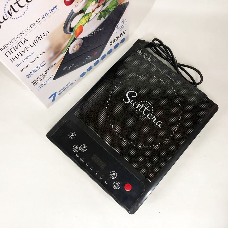Индукционная плита с автоматическим отключением, Кухонная плита электро для кухни HF-39 Львов - изображение 2