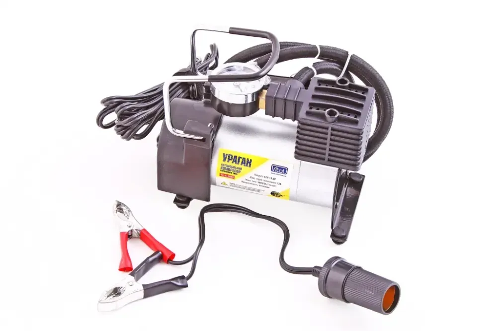 Компресор 150Вт/100psi/35л Vitol в прикур./ На затисках Ураган мінім Вінниця - фото 1