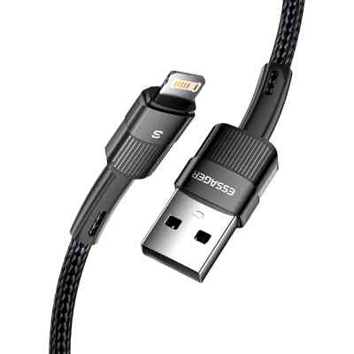 Дата кабель USB 2.0 AM to Lightning 2.0m 2.4A black Essager (EXCL-XCA01) Вінниця