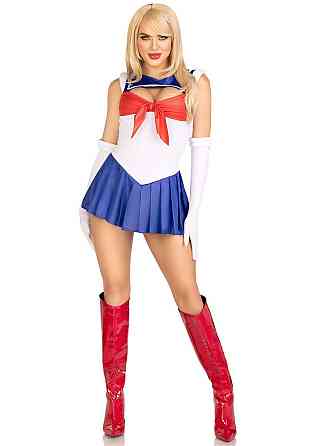 Еротичний костюм Сейлор Мун Leg Avenue Sexy Sailor XS, сукня, рукавички, бант Sex Aura Київ