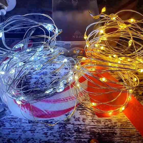 Гирлянда роса от USB,5 м,Холодный белый SBR Киев