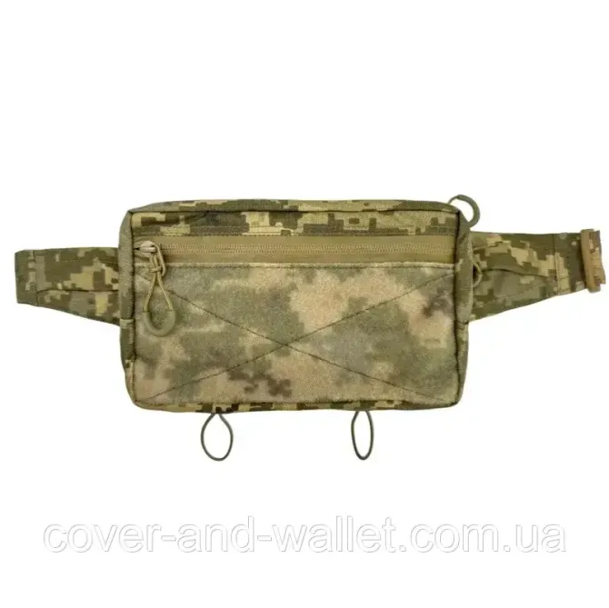 Поясная мужская тактическая сумка бананка Pixel Cordura 1000den (велкро) (ММ14) Киев - изображение 2