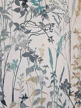 Винілові на флізелін Eristmann Casyal Chic 1.06x10 листя рослини бірюзові сірі на білому 10258-18 Київ