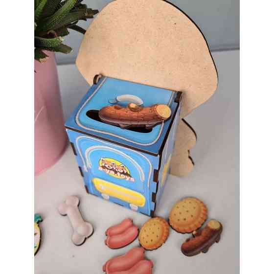 Настільна розвиваюча гра "Нагодуй песиків" Ubumblebees (ПСФ113) PSF113 пазл-сортер Вінниця