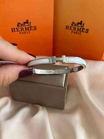 Браслет Hermes біла емаль Одеса