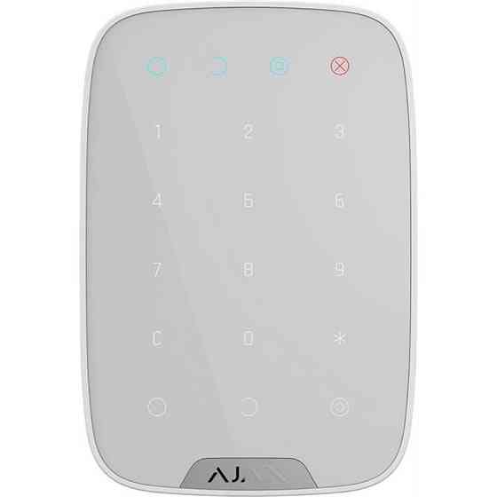 Бездротова сенсорна клавіатура Ajax KeyPad White (8706.12.WH1) Білий Харьков