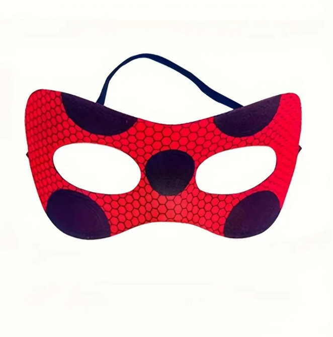 Детская маска в горошек карнавальная one size красно-черный Киев - изображение 2