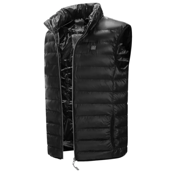 Чоловічий жилет з підігрівом HeatFashion Electric Heating Vest (Чорний) 4XL Вінниця