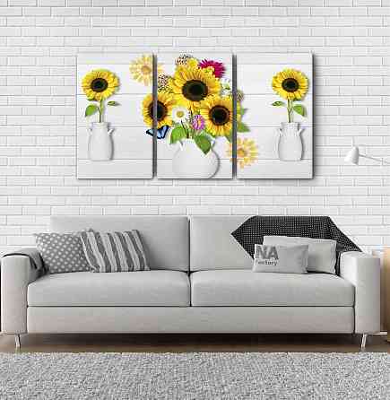 Модульна картина Соняшники Аrt-212_3А Київ