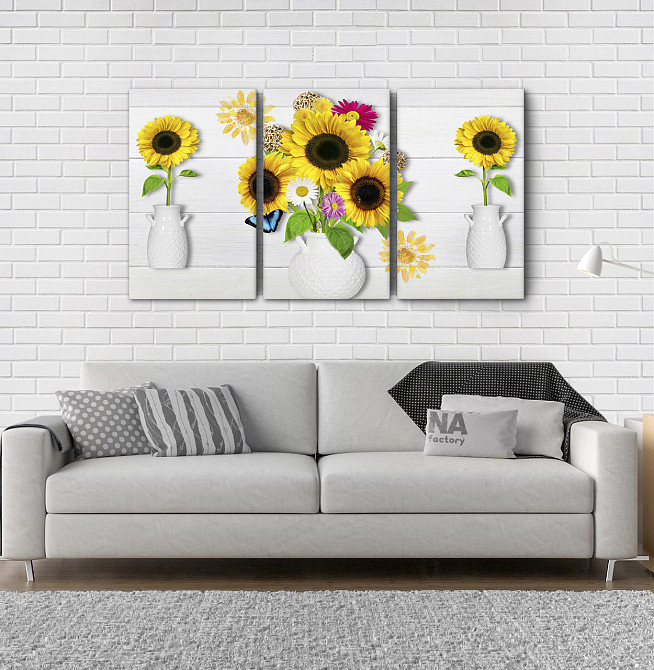 Модульна картина Соняшники Аrt-212_3А Київ - фото 2