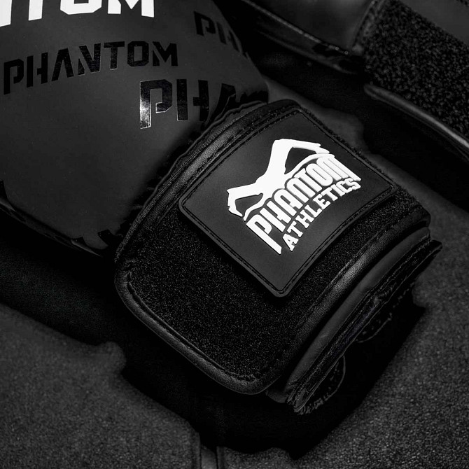 Боксерські рукавиці Phantom APEX Velcro Black 12 унцій (Бинти 4м. в подарунок) Каменское - изображение 8