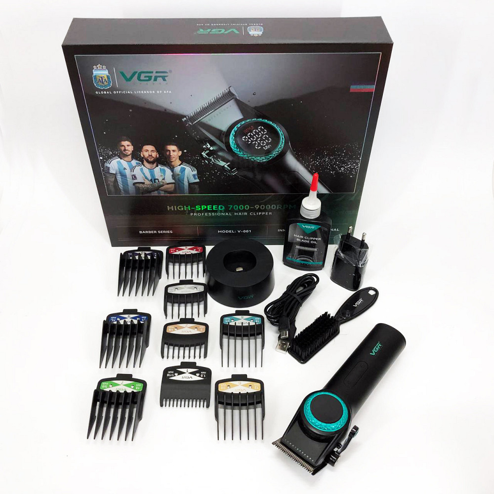 Електромашинка для стрижки, Перезаряджається набір для стрижки волосся, Хороший бездротовий тример EW-64 Київ - фото 15