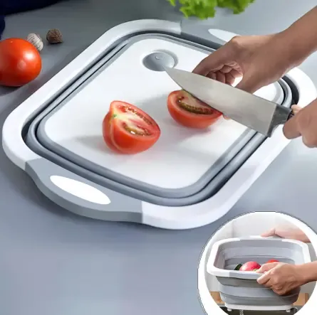 Разделочная доска 2 в 1 Chopper Доска-миска , доска контейнер, силиконовая доска Коломия