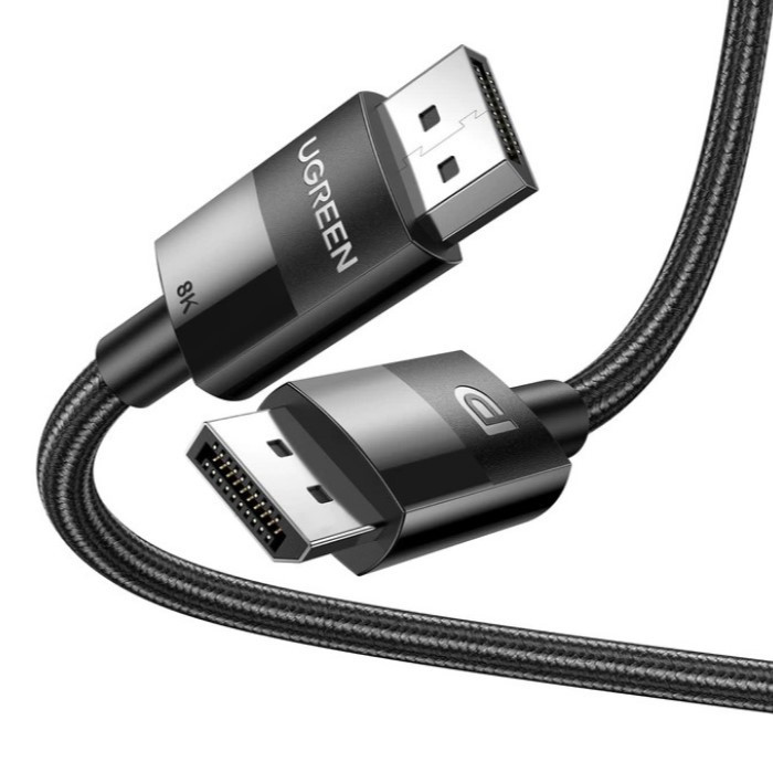 Кабель UGREEN DP114 DP 1.4 Male to Male Plastic Case Braided Cable 2m (UGR-80392) Київ - фото 3