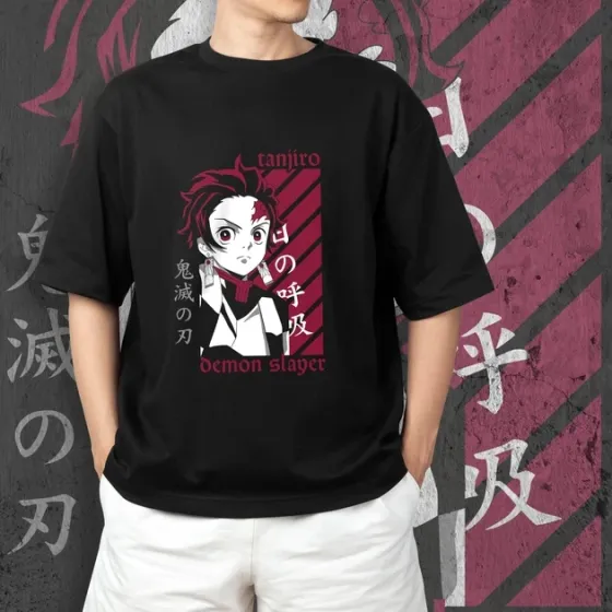 Футболка для подростка мальчика с принтом Клинок, рассекающий демонов Танджиро Камадо 3 Размер 160 Anime10391 Днепр