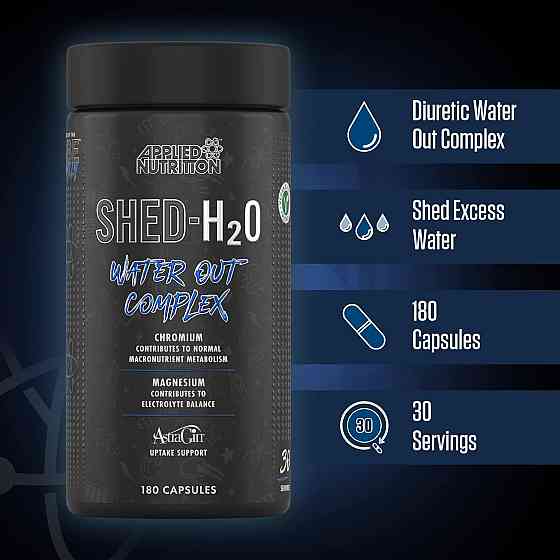 Жиросжигатель Applied Nutrition​​​​​​​ Shed H2O-Water Out Complex 180 Vcaps Луцк