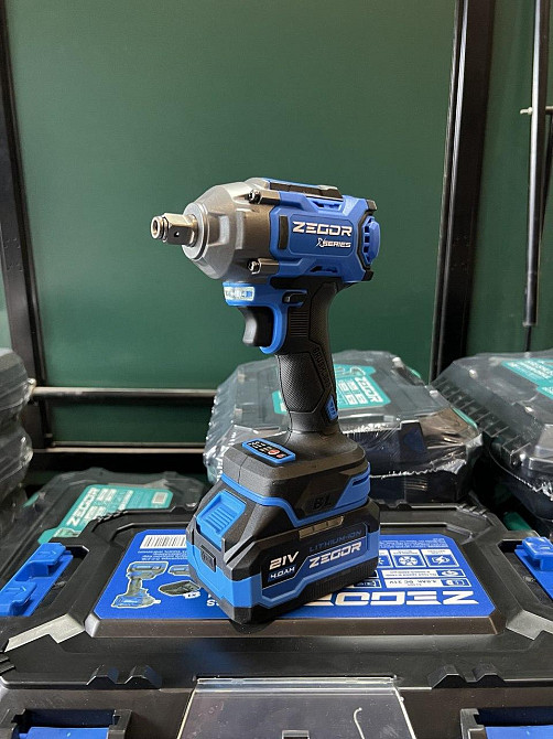 Гайковерт аккумуляторный бесщеточный ZEGOR SDAX-21BL-500 (акум 21V 4Ah 2шт и зарядка) Киев - изображение 8