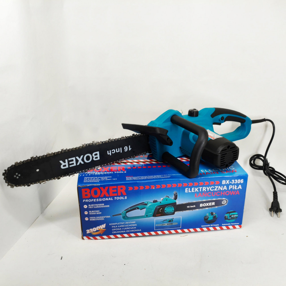 Пила ланцюгова мережева 2200Вт 40см Boxer 3306-BX електропилка KF-66 Львів - фото 5