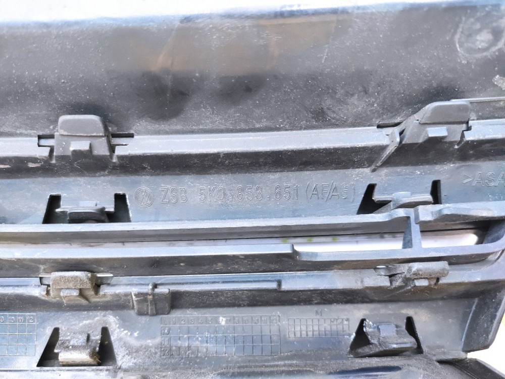 Решітка бампера/радіатора VW Golf 6 2008-2013 (5K0853653) Ковель - изображение 3