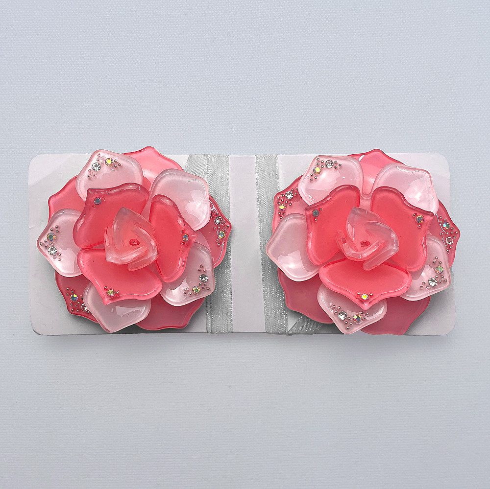 Магниты для штор и гардин Камелия набор 2 шт Розовый (81-311) Киев - изображение 6